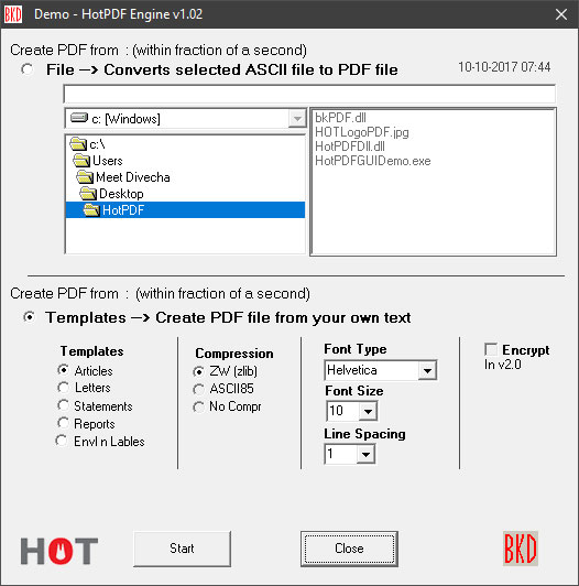 Hot pdf engine
