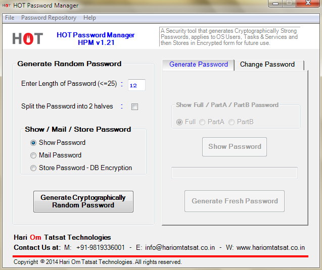 HOT Password Manager